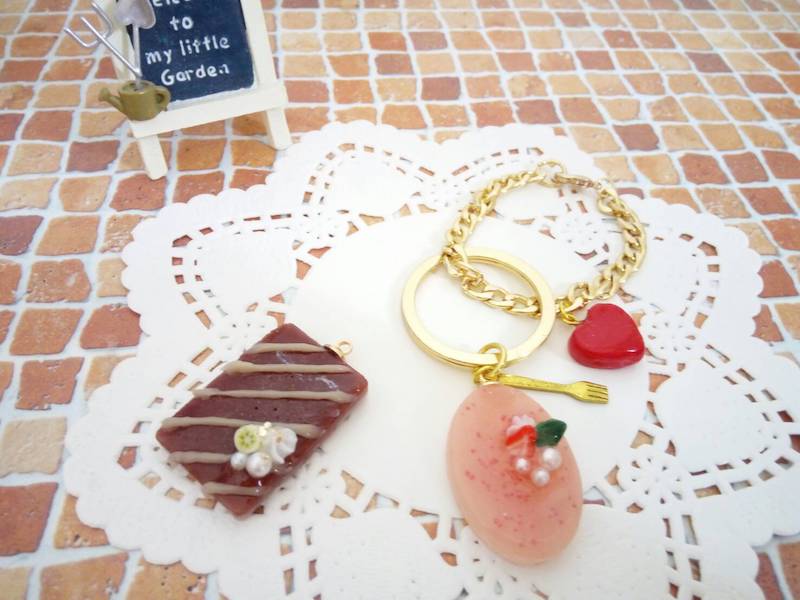バレンタイン企画 チョコケーキモチーフのバッグチャームを作ろう 王寺町ハンドメイド作家のお店 Ichigo イチゴ いちご